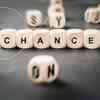 Buchstaben-Würfel zeigen das Wort "Chance"