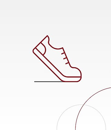 Rote Grafik Schuh