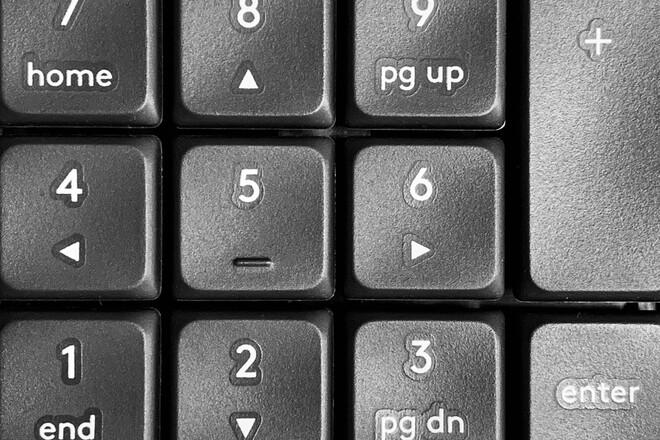 Nummernfeld einer Tastatur
