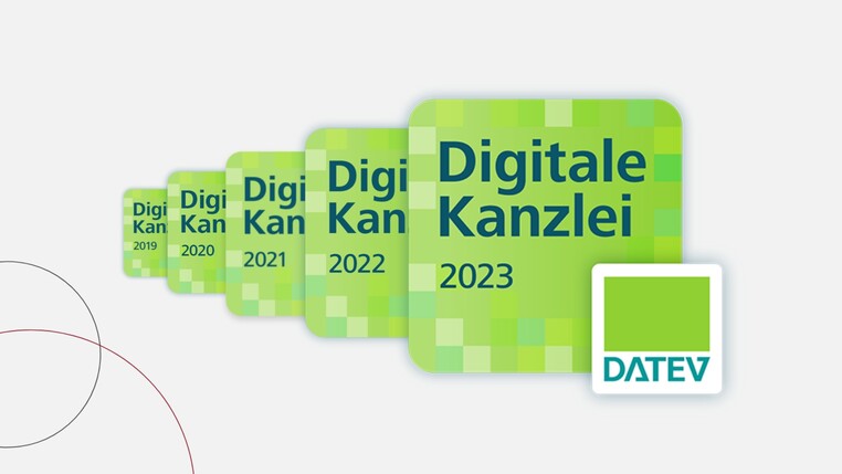 Grünes Logo Digitale Kanzlei in rechteckig