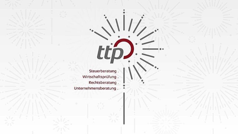 ttp-Logo in einer Wunderkerze