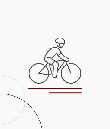 Grafikkachel: Fahrradfahrer